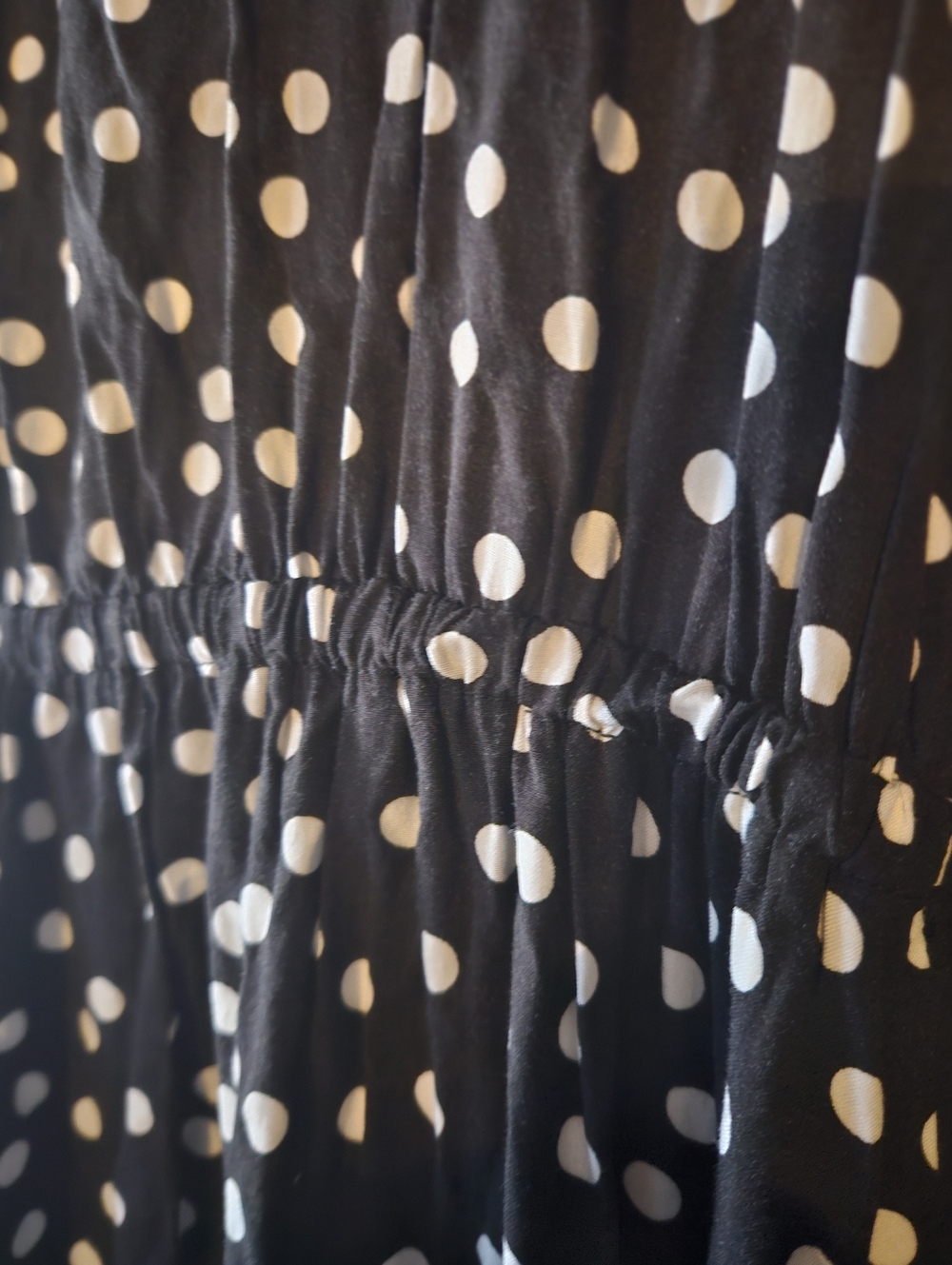 Beyond the Radar | Polka Dot High-Low Boho Maxi Dress - XL - Picture 7 of 9